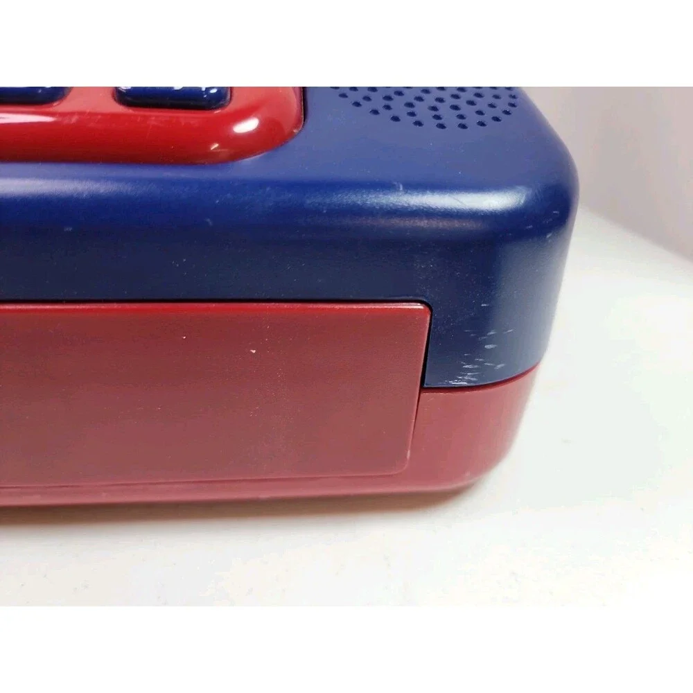 Learning Resources Pretend & Play Calculator Cash Register Toy Register Red Blue